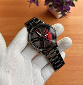 Men's Stylish Spinning Dial Watch – Premium Rotating Wheel Design Wristwatch