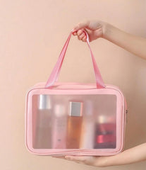 Premium PVC Waterproof Washbag – Portable Clear Toiletry & Makeup Organizer