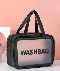 Premium PVC Waterproof Washbag – Portable Clear Toiletry & Makeup Organizer