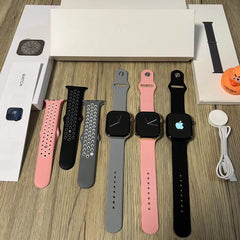 Series 9 Smartwatch with Apple Logo – 49mm AMOLED Display & 2 Straps