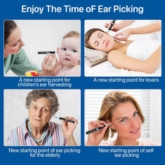 Rechargeable Smart Wireless Ear Camera Kit – HD Visual Ear Wax Removal Tool with Mobile Display