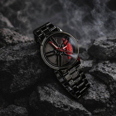 Men's Stylish Spinning Dial Watch – Premium Rotating Wheel Design Wristwatch