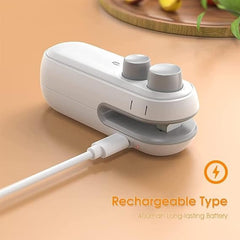 Keep Snacks Fresh & Crispy – Portable USB Heat Sealer