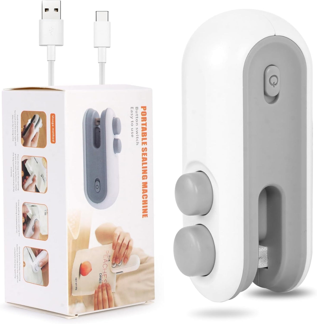Keep Snacks Fresh & Crispy – Portable USB Heat Sealer