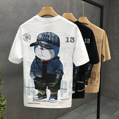 Men Cartoon Printed T-Shirt Summer Stylish Trendy
