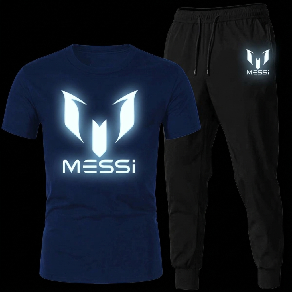 Men’s Messi Edition 2-Piece Summer Tracksuit | T-Shirt & Trousers Set